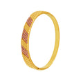 Hinge Bangle Stainless Steel Zircon Pave Stripe Pink Clear view 5