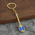 Gold-Tone Dombra-Shaped Metal Keychain, Seven Color Styles view 10
