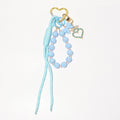 Beaded Heart Carabiner Keychain Phone Strap Bow Charm view 5