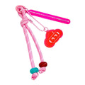 Glitter-Filled Animal Charm Keychain with Crystal Ball Design view 5