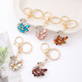 Rhinestone Swan Keychain Metal Crystal Wing Bird Bag Charm view 2