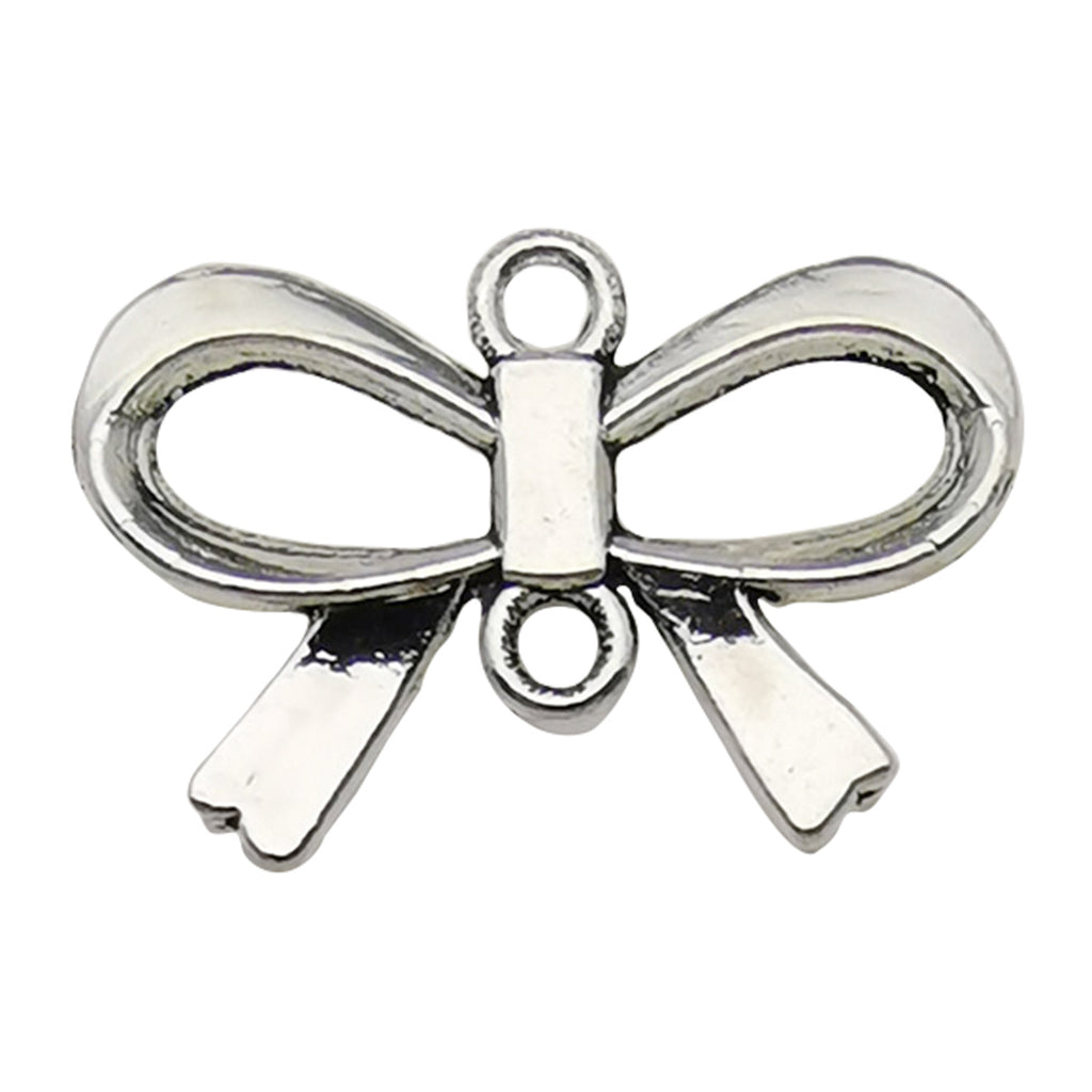 Hollow Zinc Alloy Bowknot Butterfly Charm Pendant for DIY Necklace Bracelet Earrings Making