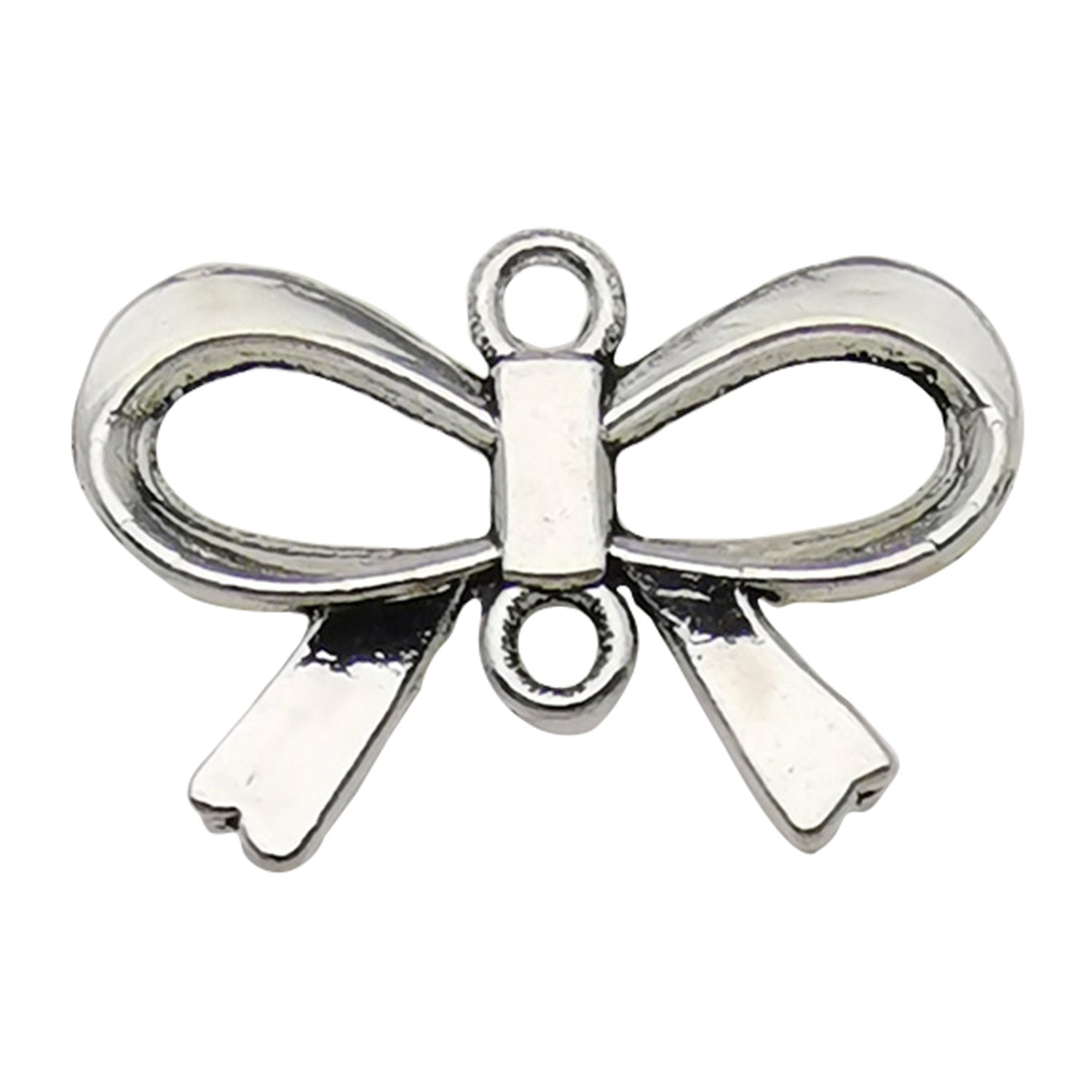 Hollow Zinc Alloy Bowknot Butterfly Charm Pendant for DIY Necklace Bracelet Earrings Making