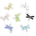 Glitter Dragonfly Enamel Alloy Charm Pendants in Seven Colors view 4