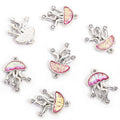 Crystal Jellyfish and Umbrella Charm Collection for Jewelry Making view 7