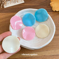 Matte Pastel Round Disc Statement Stud Earrings Statement Jewelry Pair view 3