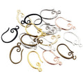 Curved Metal Earring Hooks in Eight Finish Options view 5
