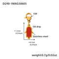 Gold DIY Heart Charm Necklace Bracelet Pendant Set view 7