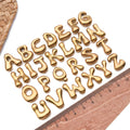 Metallic Alphabet Letter Metal Charms with 52 Listed Options view 3