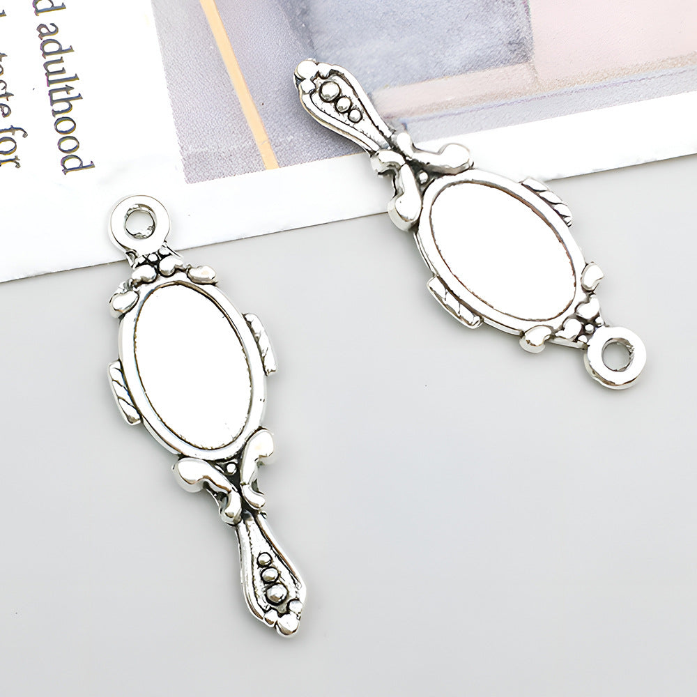 Zinc Alloy Comb Hair Dryer Scissors Mirror Barber Tool Charm Pendants for DIY Jewelry
