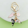 Cat Charm Keychains Featuring Angel Across 24 Pictured Variations view 1