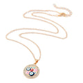 Gold and Silver Tone Crystal Multicolor Evil Eye Pendant Necklaces view 5