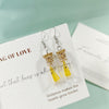 Bright Yellow Earrings