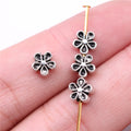 7x3mm 0.4g Multicolor Zinc Alloy Flower Spacer Beads for Bracelet Necklace DIY Jewelry Making