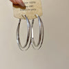 Large Silver Hoops
