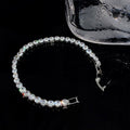 Silver Tone Tennis Bracelet In Three Clear Stone Cuts view 8