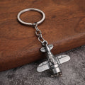 Metal Airplane Keychains, Two Designs in Bronze, Copper and Silver Tones view 8