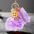 Jeweled Ballgown Princess Doll Keychains in Eight Dress Colorways view 1
