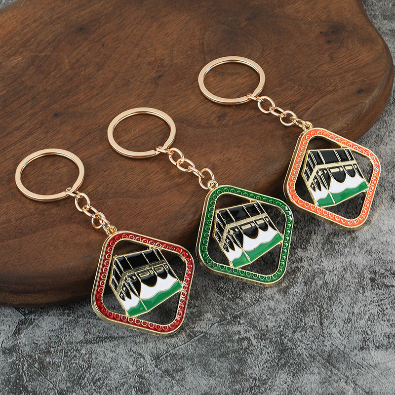 Moon Festival Zinc Alloy Bag Charm Keychain for Women