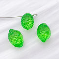 Lemon Shaped Acrylic Charms in Solid and Transparent Colors view 10