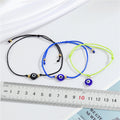Round Blue Evil Eye Cord Bracelets in Seven Colors view 5