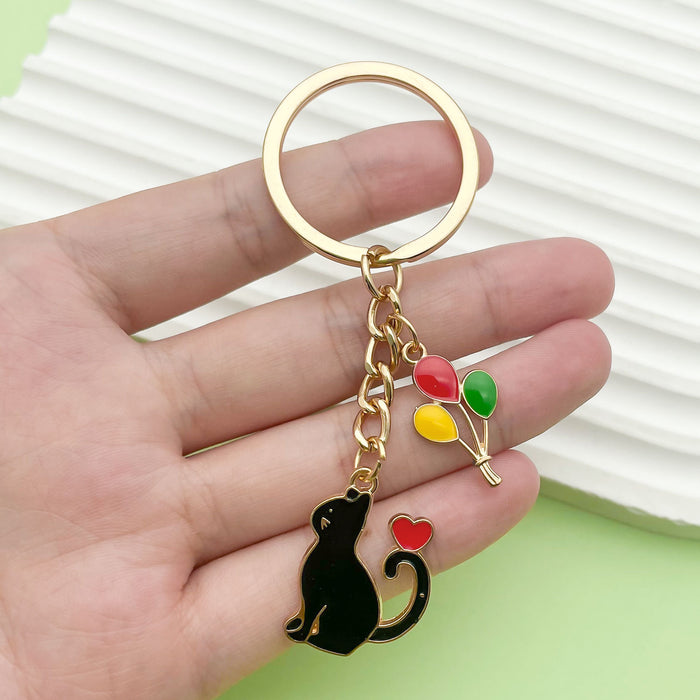 Cat Charm Keychains in 35 Pictured Variations for Bags and Keys
