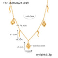 Heart Chili Charm Necklace Bracelet Natural Stone Set view 11