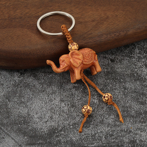 3D Elephant Resin Keychain Animal Bag Charm