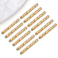 Rose Gold-Tone Faceted Tube Metal Beads with 12 Listed Options view 11