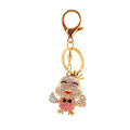 Crowned Chick Rhinestone Keychain With Bow, Seven Style Options view 5