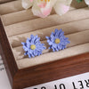 Purple Daisy Studs