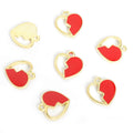 Polished Gold Silver Heart Alloy Jewelry Pendants in 16 Styles view 8