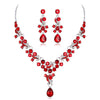 Red Floral Teardrop