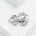 Silver Tone Spider Brooch With Iridescent Shell Abdomen view 4