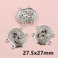Ornate Multi-Loop Metal Connectors in Nine Floral Designs view 8