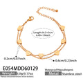 Double Layer Heart Bracelets in Gold Silver and Rose Gold Tone view 7