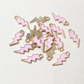 Colorful Enamel Lightning Bolt Charms in Six Color Options view 7