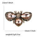 Antique Metal Bee Brooch Faceted Gem Wings Six Colors view 11