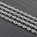 Flattened Oval Link Metal Chain in Two Sizes and Five Finishes view 6