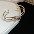 Five Mixed Wire And Textured Metal Open Cuffs In Gold Or Silver Tone view 7