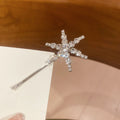 Rhinestone Star Moon Bobby Hair Pins Silver Three Styles view 6