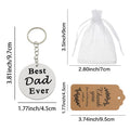 Best Dad Ever Round Wooden Keychain, Two Packaging Options view 4