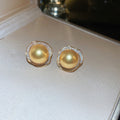 Gold Golden Pearl Pendant Earrings Ring Three Styles view 7