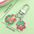 Christmas Charm Keychains Featuring Silver Heart Across 41 Pictured Variations view 10