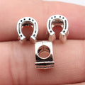 10x8.4x7.4mm 1.5g Multicolor Zinc Alloy Horseshoe Large Hole Beads for Bracelet Necklace Jewelry Making