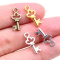 Tiny Skeleton Key Charms In 4 Styles For Jewelry Making view 4