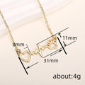 Heart Heartbeat Paw Print Pendant Necklace Gold Silver view 4