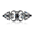 Filigree Rhinestone Bar Brooch Openwork Crystal Pin view 5