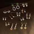 Freshwater Pearl Stud Collection Asymmetric Rose Styles view 1