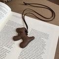 Brown Balloon Dog Pendant Necklace On Cord Jewelry Design view 6